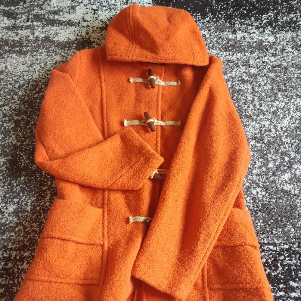 Vintage Gloverall Hooded Jacket Burnt Orange